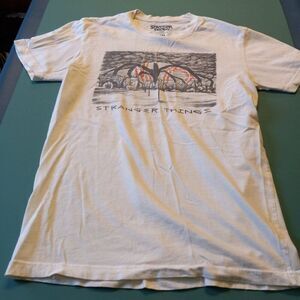 Stranger Things Netflix SM White Short Sleeve Graphic T-shirt